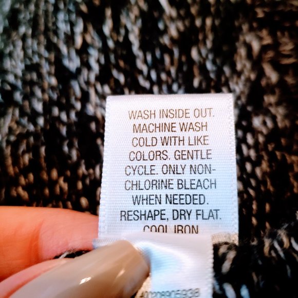 CROFT & BARROW Sweater, Gray Colorblock Cotton Acrylic Knit Long Sleeve, XXL - Picture 8 of 11